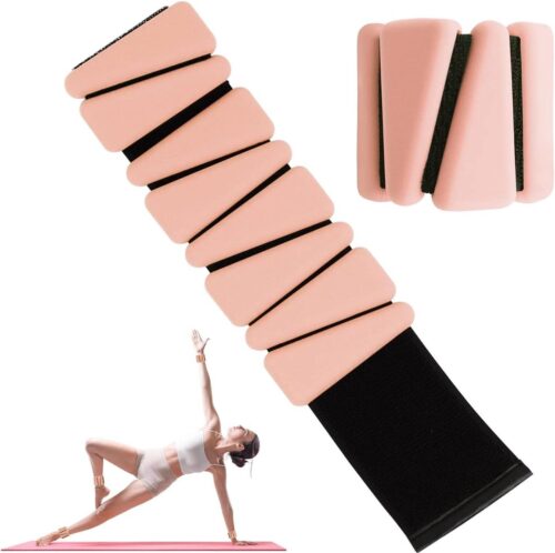 2-delige set verstelbare siliconen polsgewichten - dames en heren - voor yoga, dansen, pilates, zwembadoefeningen, joggen - MXiiXM. Weight cuffs