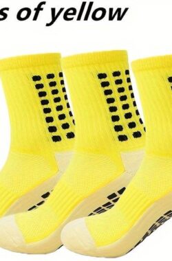 3-pack gripsokken – geel – voetbal – grip sokken – sport – Kleijn Sports