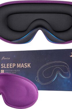 Comfortabel Slaap-oogmasker – Zacht Schuim Oogmasker voor Mannen en Vrouwen – Oogdekking Blinddoek voor Reizen en Yoga – Paars