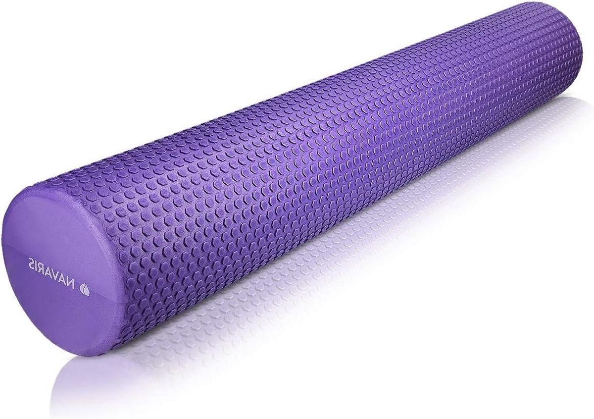 EVA foam roller 90cm voor pilates yoga en oefeningen - Medium hardheid - Massage roller voor beginners en gevorderden - Diameter 15cm stretching foam roller