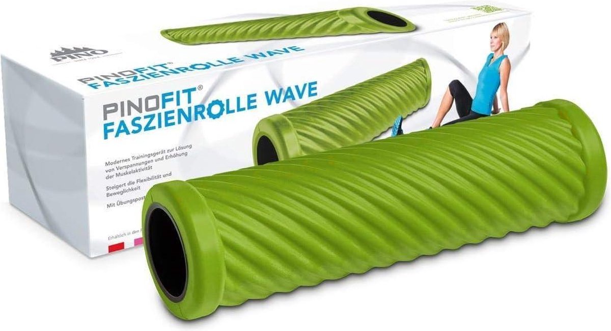 Fasciarol Wave (Lime) - massage roller voor diepe weefselmassage stretching foam roller