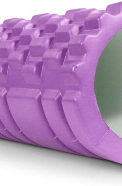 Fasciarol Wave Pro – massagerol voor fascia met oefenposter – zelfmassage en bindweefselbehandeling stretching foam roller