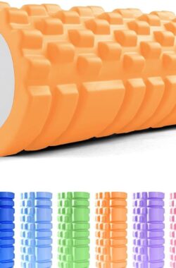 Foamroller voor Fitness – Superieure Spier – Ultralichte Resistent Schuimroller Therapie – Zelfmassage Tool – Herstel en Flexibiliteit – Oranje stretching foam roller