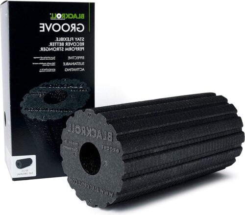 Gegroefde BLACKROLL® GROOVE foamroller - vibratie-effect, regeneratie en functionele training - 30 cm stretching foam roller