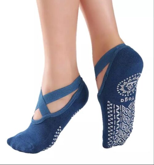 Jumada's - Yoga - antislip sokken voor Yoga en Pilates - Blauw - Onesize