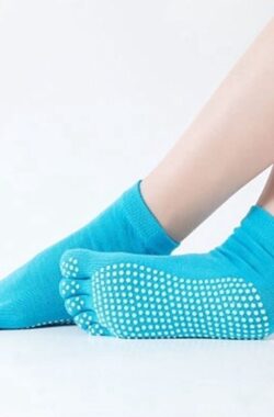 Jumada’s – yoga sokken – tenen – 1 paar sokken – maat 36/40 – anti slip – blauw