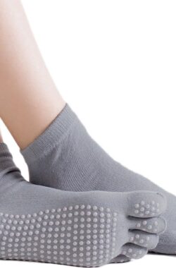 Jumada’s – yoga sokken – tenen – 2 paar sokken – maat 36/40 – anti slip – grijs
