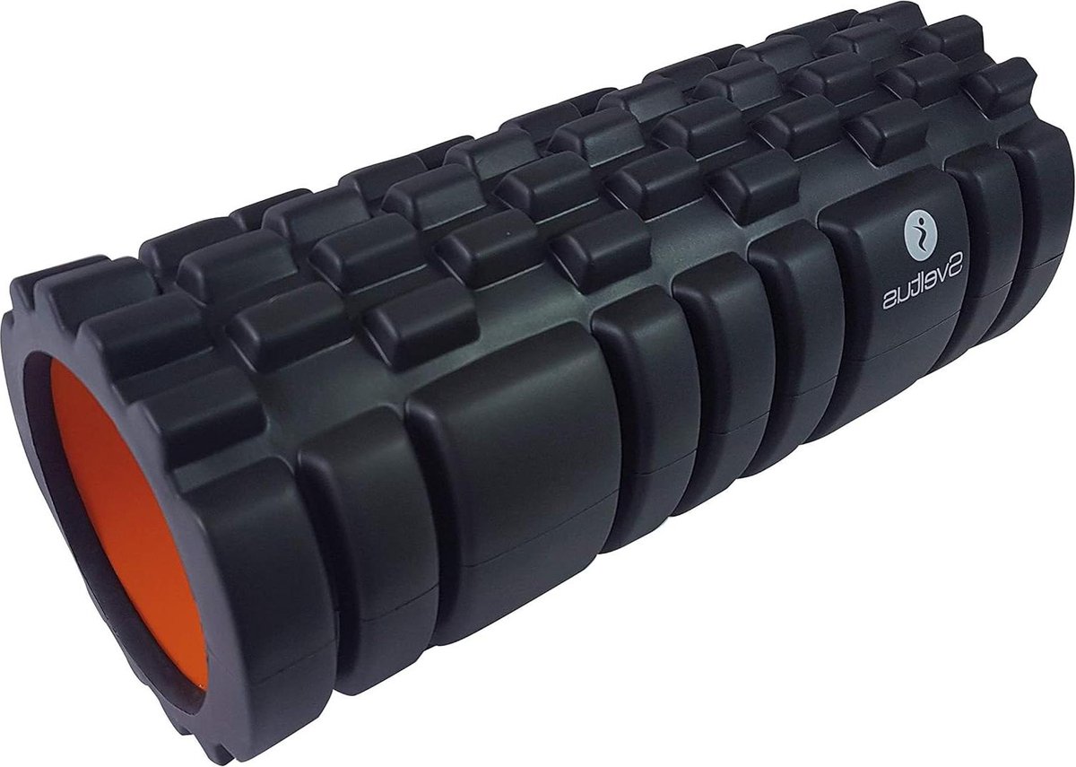 Massagerol voor volwassenen - zwart/oranje - eenheidsmaat stretching foam roller