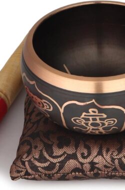 Mooie nieuwe hand messing klankschaal Tibetaanse meditatie yoga klankschalen 4 inch – Kopen online singing bowl set
