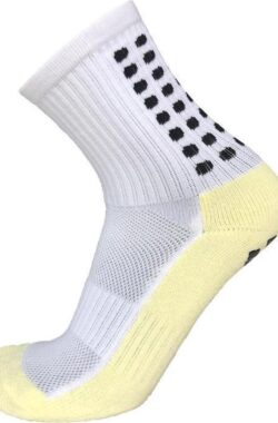New Age Devi – Gripsokken – Sportsokken – Gripsokken Voetbal – Gripsokken Voetbal Wit – Grip Socks – Pilates Sokken – Yoga Sokken – Anti Blaren – One Size – Compressie: de perfecte sokken voor grip en comfort tijdens het sporten!