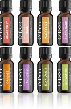 O’dor® Top 12 Premium Etherische Olie – Aromatherapie – 100% Puur Biologisch – Geurolie – voor Aroma Diffuser Yoga Massage – Cadeau olieset set 5 ml / fles