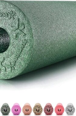 Professionele Fasciarol STANDARD middelhard Lengte 45 cm Diameter 15 cm met gratis e-book Midnight Green – Bodymate – Massage – Fitness stretching foam roller