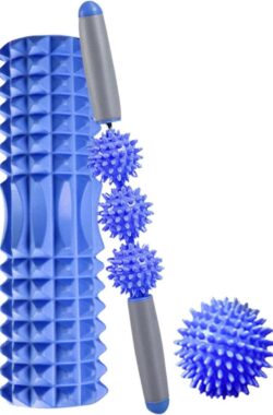 Schuimroller voor Spiertherapie en Massage – Roller Bal en Massagestaafpakket stretching foam roller