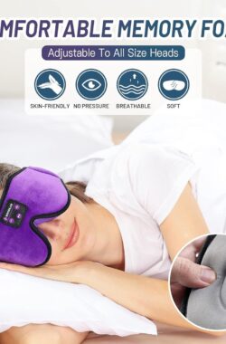 Slaap koptelefoon Bluetooth slaapmasker met luidsprekers verstelbaar voor slaapzijslapers vliegreizen yoga meditatie vakantie