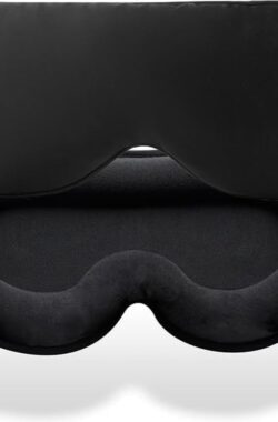 Slaapmasker van traagschuim voor dames en heren – 3D-voorgevormd oogmasker – 100% blokkering van alle licht – voor reizen, dutje, yoga – uniseks