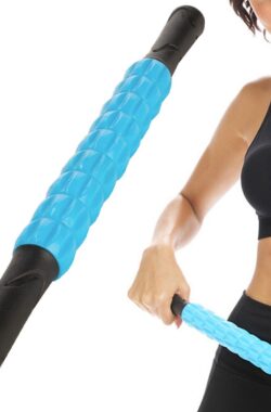 Spier Massage Roller – Stick roller – Trigger Point – Vermindering Spierpijn – Verkleefde Spieren – Kramp en Stijfheid – Blauw