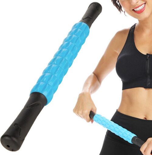 Spier Massage Roller - Stick roller - Trigger Point - Vermindering Spierpijn - Verkleefde Spieren - Kramp en Stijfheid - Blauw