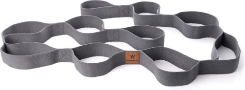 Stretchband met 10 lussen - totaal ca. 190cm lang - 3,8cm breed - van 100% natuurlijk katoen