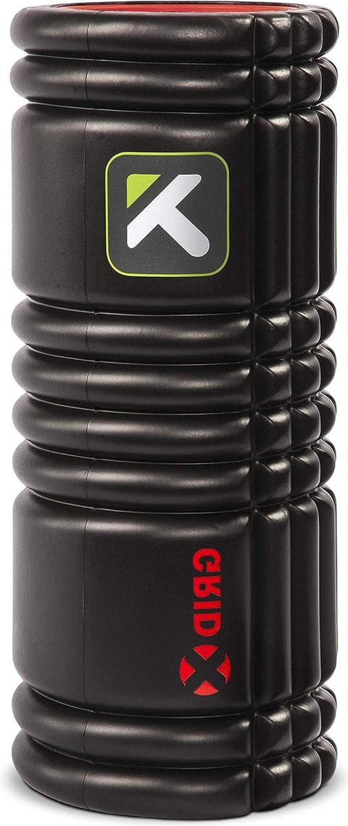 The Grid X Extra stevige schuimrol - Diepe weefselspiermassage - Zwart 13"/33cm stretching foam roller