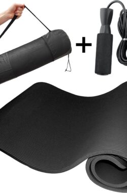 The Social Products Fitness mat + Springtouw – Yoga mat met jump rope voor conditietraining