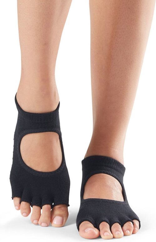 ToeSox - Antislip Sokken - Bellarina - Open Tenen - Zwart