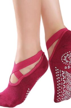 Topsocks Yoga ballerina antislip sokken – raspberry- maat 36-41