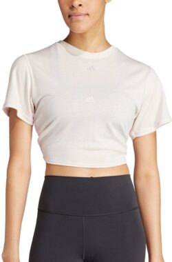 adidas Performance Yoga Studio Wrapped T-shirt – Dames – Roze- M