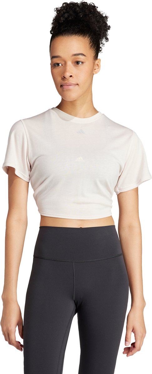 adidas Performance Yoga Studio Wrapped T-shirt - Dames - Roze- M