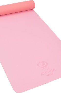 Atvana® Yoga Mat Minimal – Ganesha – anti slip – extra dik – extra breed – Roze – Lotus Pink