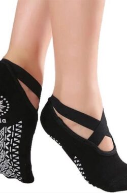 CHPN – Yoga Sokken – 1 paar – Anti-slip – Sportsokken – Dames – Zwart – Pilates sokken – Balletsokken – Fitness sokken – Yogasok – Danssokken – Maat 36/40