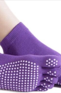 CHPN – Yogasokken – Sportsokken – Yoga – Antislip – Paarse sokken – Vrolijke gekleurde sokken – Sokken – Yogasok – Teensokken – 36-40 – Danssokken
