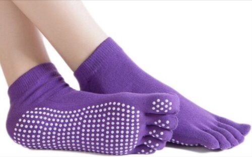 CHPN - Yogasokken - Sportsokken - Yoga - Antislip - Paarse sokken - Vrolijke gekleurde sokken - Sokken - Yogasok - Teensokken - 36-40 - Danssokken