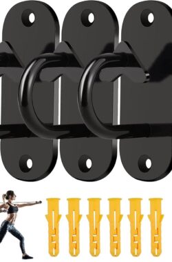 Deuranker voor weerstandsbanden oefeningen – wandhaken voor suspensietrainer – plafondhaak van staal voor maximaal 150 kg – deurband weerstand workout – weerstandstraining yoga – krachttraining uitrusting