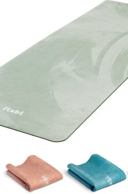 FLXBL Yoga Mat Anti Slip – Eco Yogamat met Antislip Toplaag – Sage