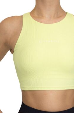 Fittastic Sportswear No Sleeve Backless Top Yellow – Beige – M