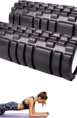 Foam Roller Fasciarol – Schuimrubber rol voor Triggerpoint-Massage – Fitness Massagerol voor Rug Nek Benen – Gymnastiekrol voor Mannen en Vrouwen