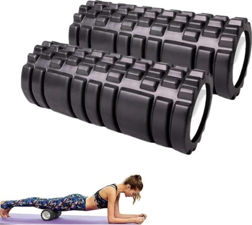 Foam Roller Fasciarol - Schuimrubber rol voor Triggerpoint-Massage - Fitness Massagerol voor Rug Nek Benen - Gymnastiekrol voor Mannen en Vrouwen