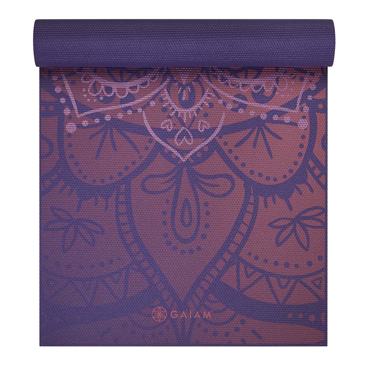 Gaiam Premium Metallic Yoga Mat - 6 mm - Athenian Rose