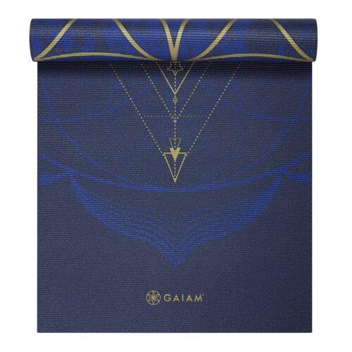 Gaiam Reversible Yoga Mat - 6 mm - Metallic Sun&Moon