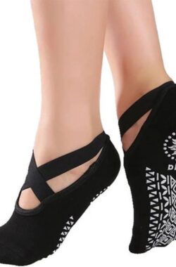 Jumada’s – Yoga – antislip sokken voor Yoga en Pilates – Zwart – Onesize