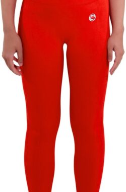 Lavendel x StarkSoul Hoge Kwaliteit Sportlegging met Hoge Taille – Sportlegging Dames – Sportbroek Dames – High Waisted Legging – Gereflecteerd – Rood – S