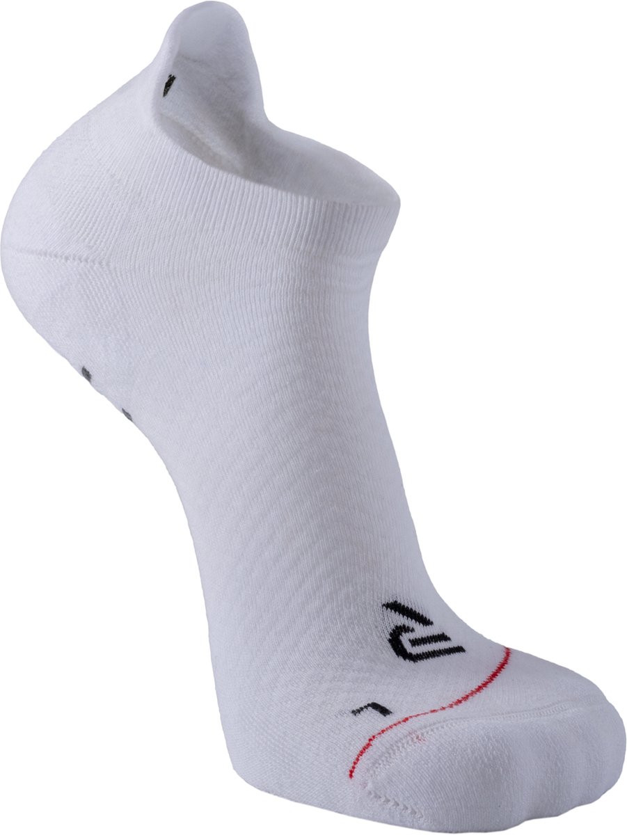 RØFF SOCKS® Gripsokken - Yoga sokken - Sportsokken - Hardloopsokken - Tennissokken - 2pack - Naadloos - Enkelsok - Biologisch Katoen - Wit - Maat 35-38