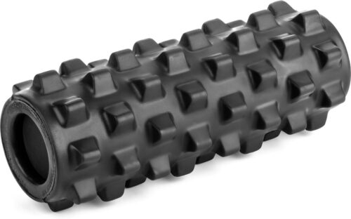 RumbleRoller 12" Compact Xtra Firm Black Textured Foam Roller