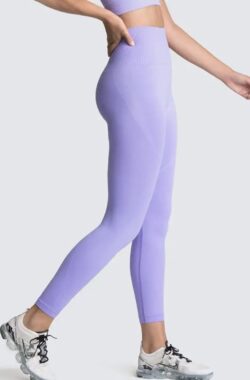 SOFT GYM LEGGING – Maat L – Lila – Sportlegging – Sportoutfit – Gymlegging – Gymoutfit – Yoga legging