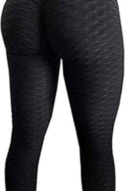 Sportlegging Dames High Waist maat XL – Anti Cellulite / Cellulitis – Scrunch Butt – Sportbroek – Sport Legging Voor Fitness / Yoga / Vrije Tijd – Comfortabel – size XL – Zwart / tiktok / sportschool
