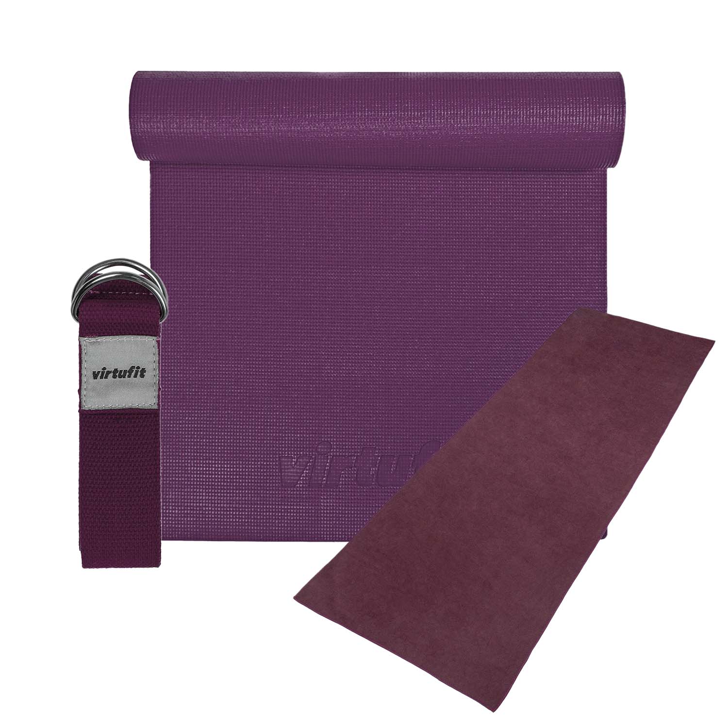 VirtuFit Premium Yoga Kit - 3-Delig - Mulberry