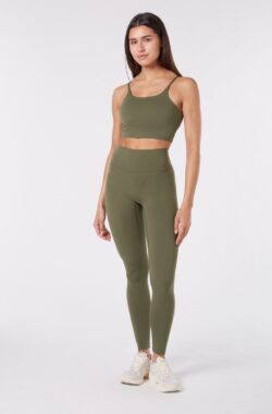 YO-GAYA – Legging – Olive Green – Maat – S – Fitness – Sportkleding