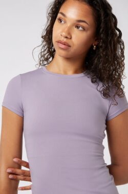 YO-GAYA – Short Sleeve Top – Lavender – Maat – S – Fitness – Sportkleding