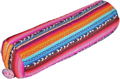 Yoga Bolster Rond - 60x16 cm - Multi - Katoen - yogablok, yoga kussen, yoga bolster, yoga riem, yoga blok kurk, yoga block, yogablok kurk, bolster, yoga bolsters, yogabolster,