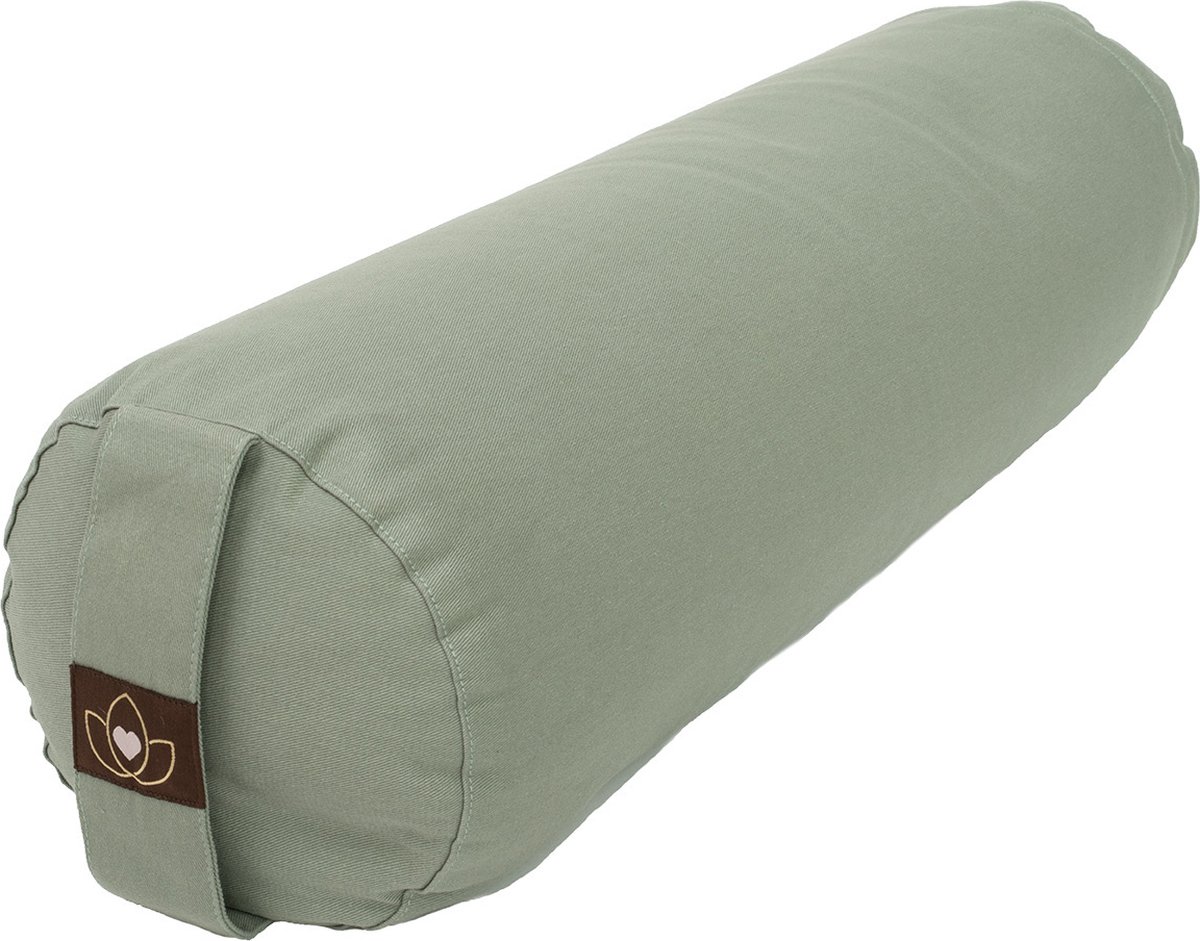 Yoga bolster eco asgroen rond - Lotus